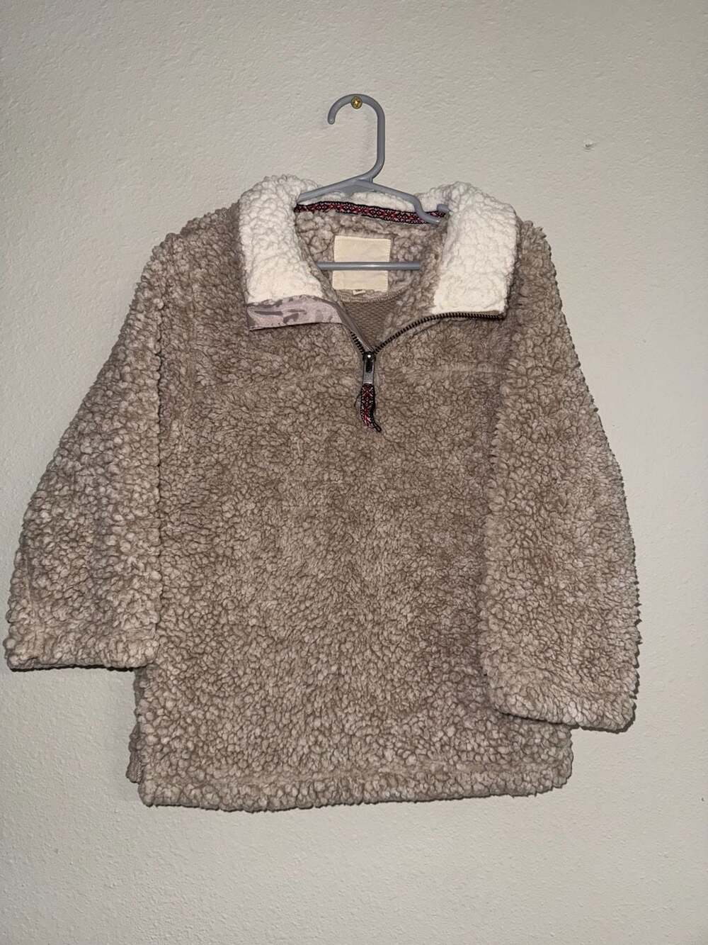 Size 4/5 Copper Key Sherpa Half Zip Pullover
